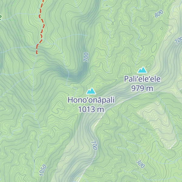 Map of Honoʻonāpali