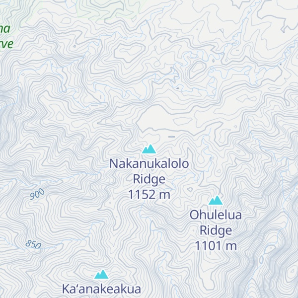 Map of Nakanukalolo Ridge