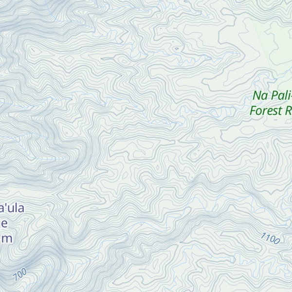 Map of Kaluahāʻula Ridge