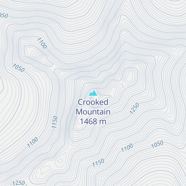 Map of Crooked Mountain