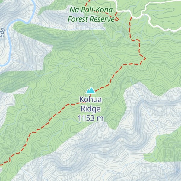 Map of Kohua Ridge