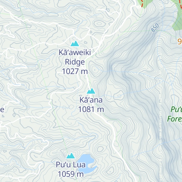 Map of Kāʻana