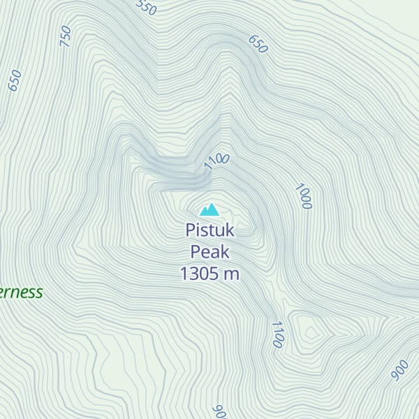 Map of Pistuk Peak