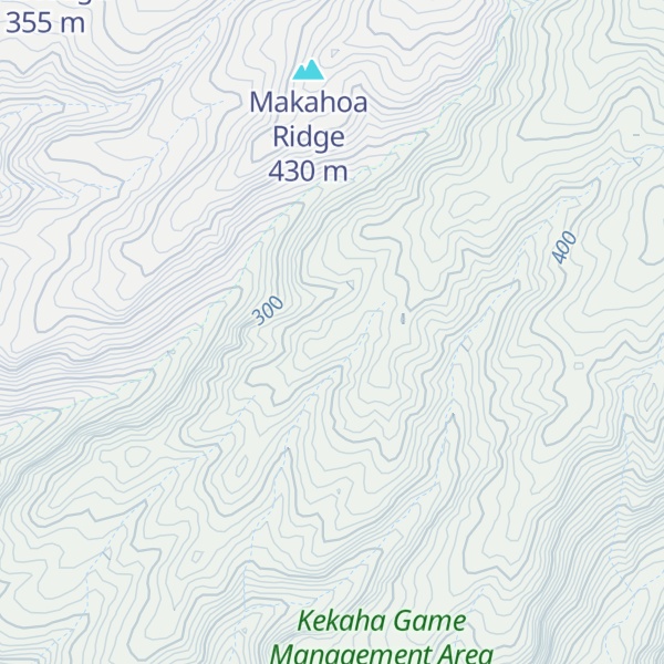 Map of Kaunalewa Ridge