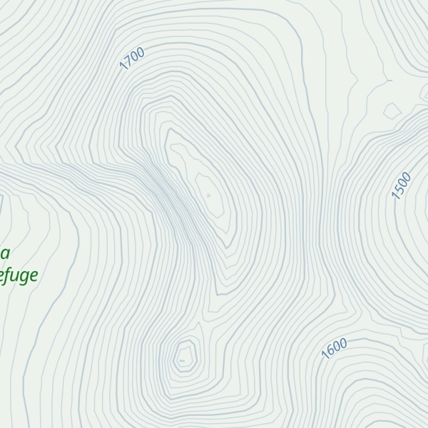 Map of Mount Kupreanof