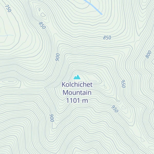 Map of Kolchichet Mountain