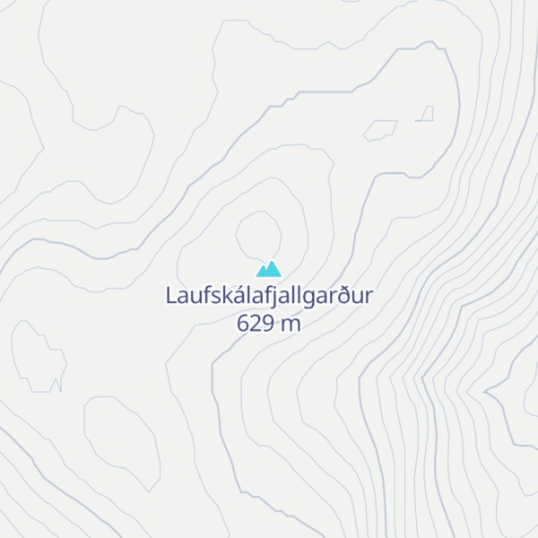 Map of Laufskálafjallgarður