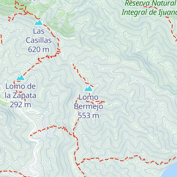 Map of Lomo Bermejo