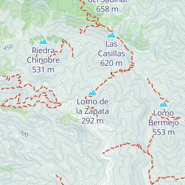 Map of Lomo de la Zapata