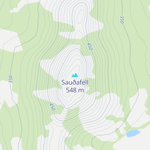 Map of Sauðafell