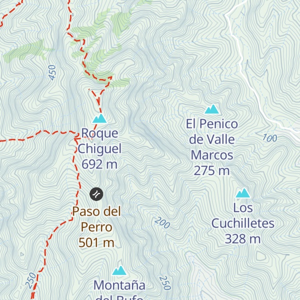 Map of Cabezo de los Helechos