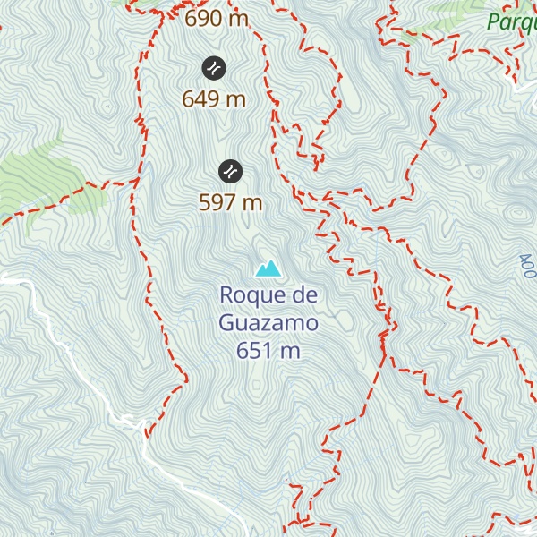 Map of Roque de Guazamo