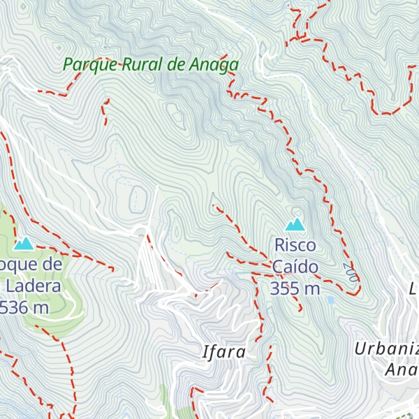 Map of Montaña de la Leña