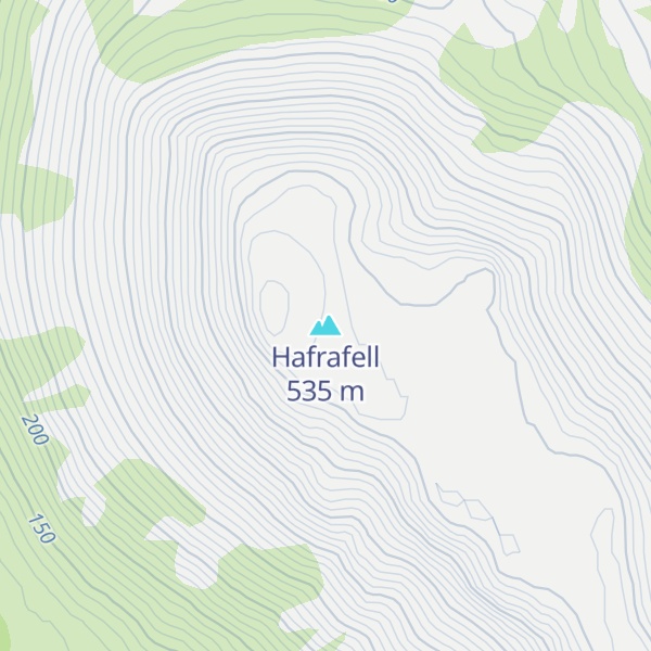 Map of Hafrafell