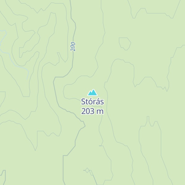 Map of Stórás