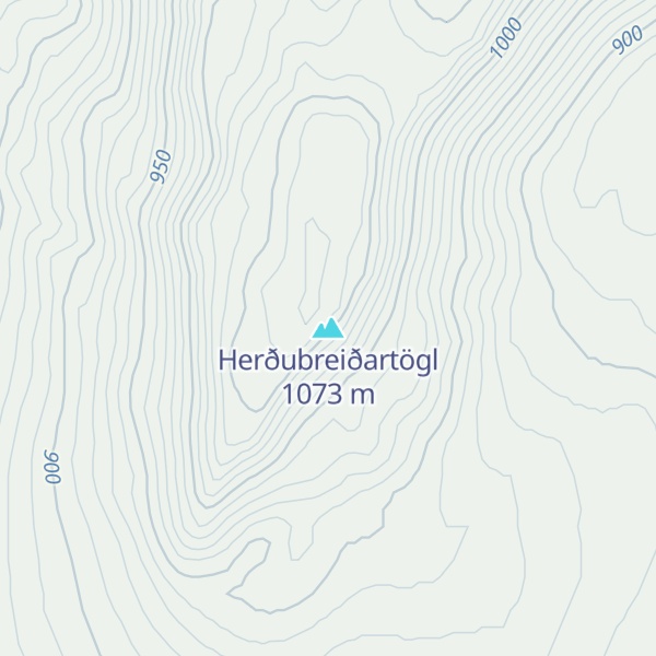 Map of Herðubreiðartögl