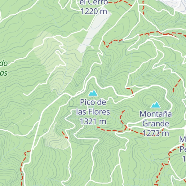 Map of Pico de las Flores