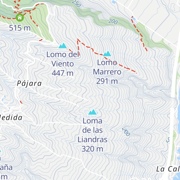 Map of Lomo de Pájara