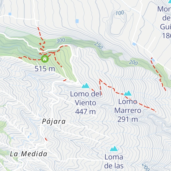 Map of Lomo del Viento