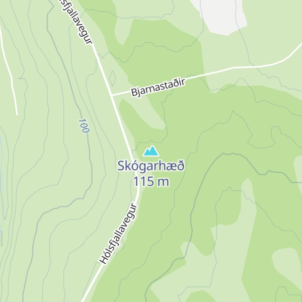 Map of Skógarhæð