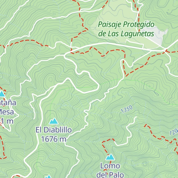 Map of Montaña de los Barriales Grandes