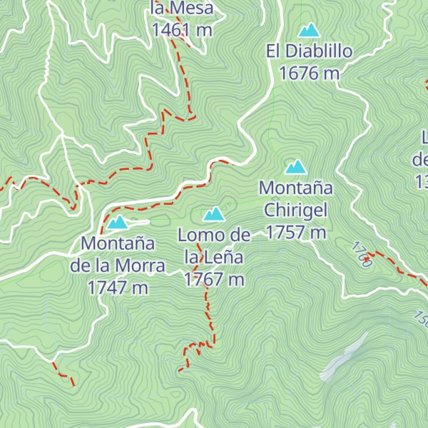 Map of Lomo de la Leña