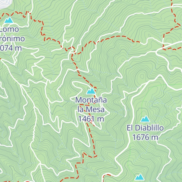 Map of Montaña la Mesa