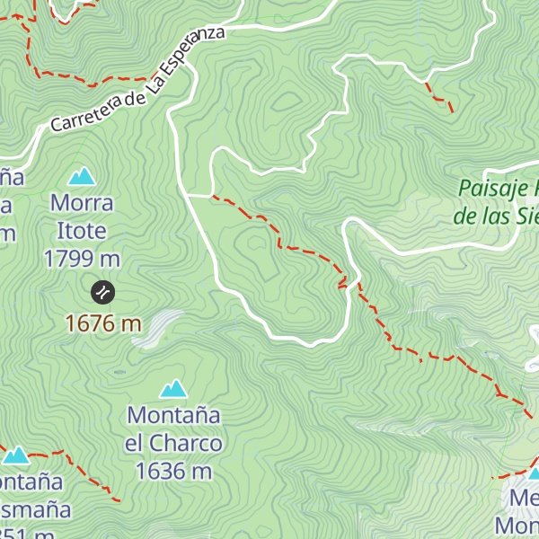 Map of Montaña Colorada