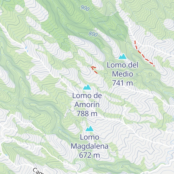 Map of Lomo de Amorín