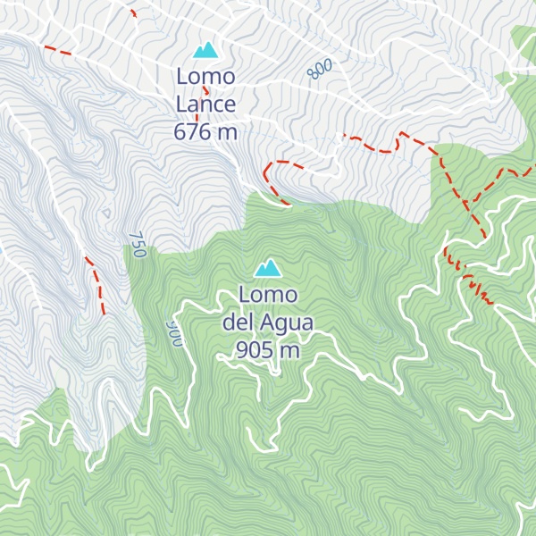 Map of Lomo del Agua