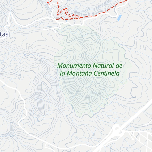 Map of Montaña la Centinela