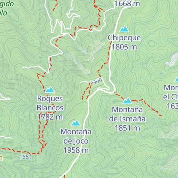 Map of Montaña de Izmaña