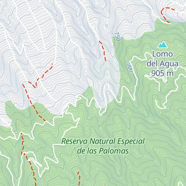Map of Lomo de las Piletas