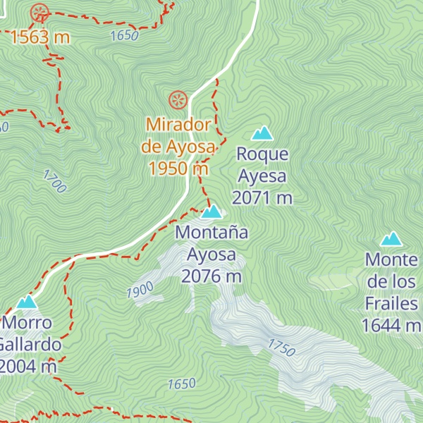 Map of Montaña Ayosa