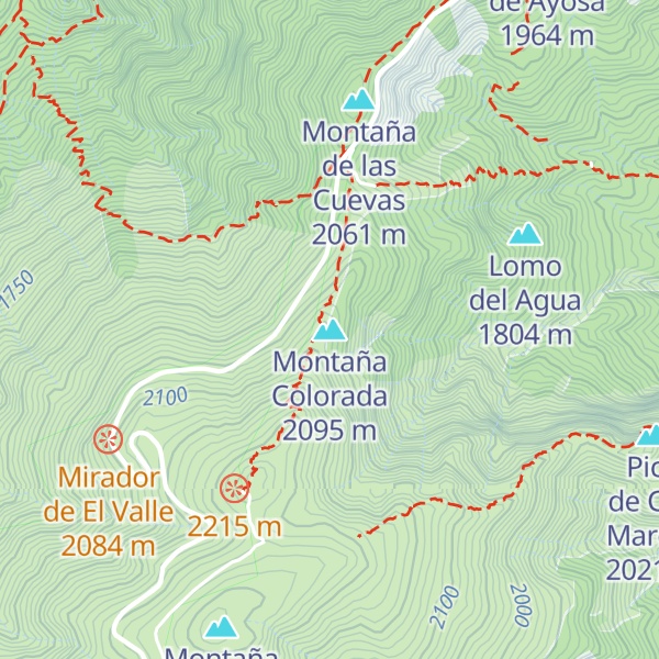 Map of Montaña Colorada