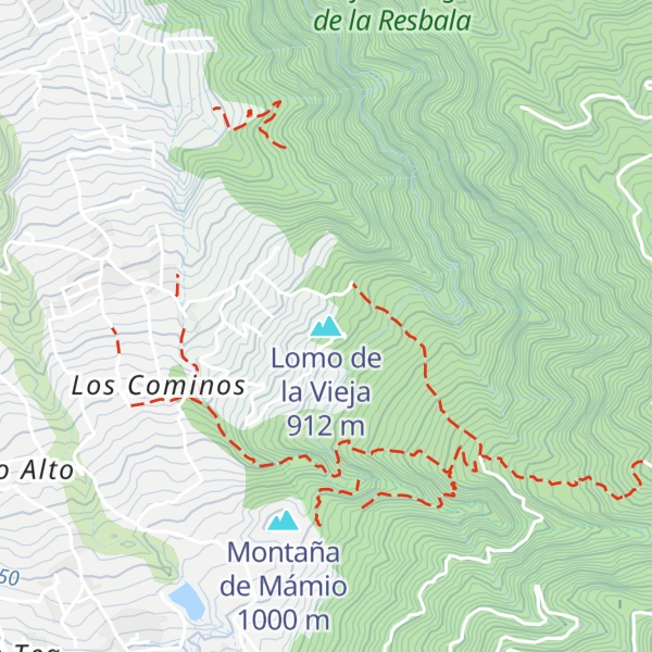 Map of Lomo de la Vieja