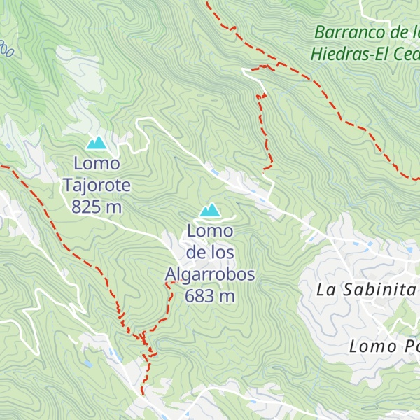 Map of Lomo de los Algarrobos
