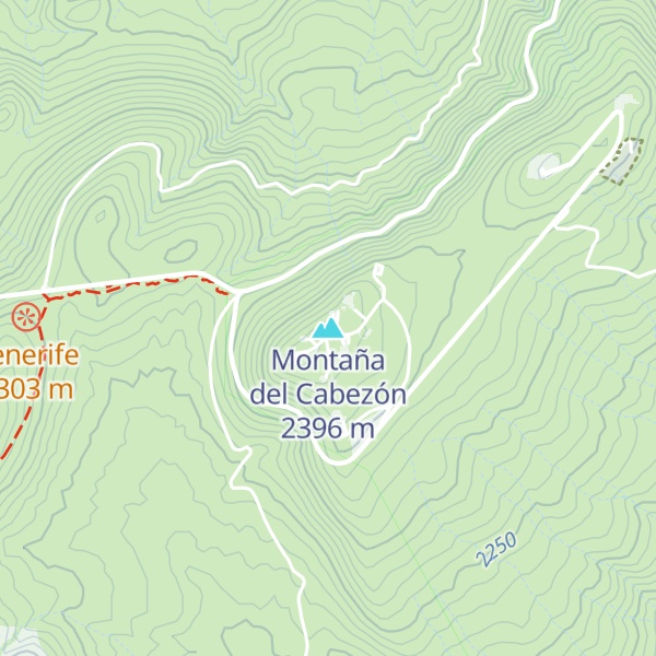 Map of Montaña del Cabezón