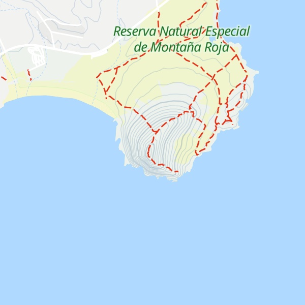 Map of Montaña Roja