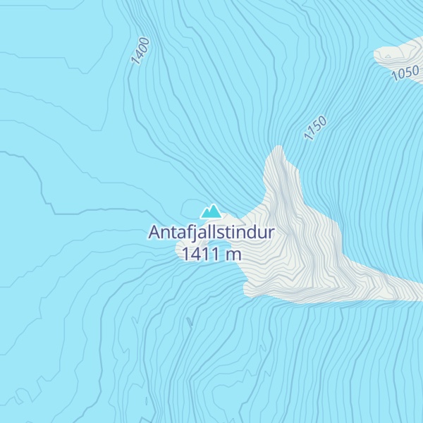 Map of Antafjallstindur