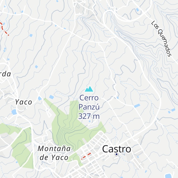 Map of Cerro Panzú
