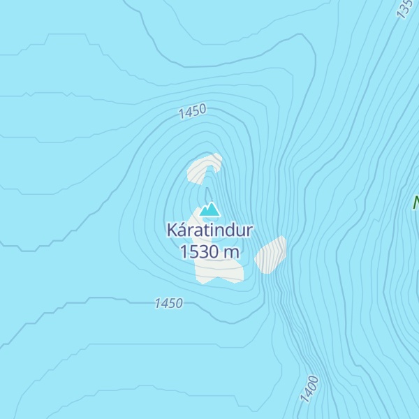 Map of Káratindur
