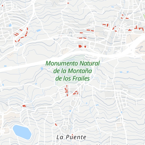Map of Montaña los Frailes