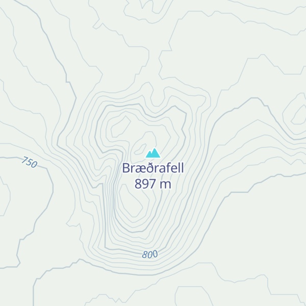 Map of Bræðrafell