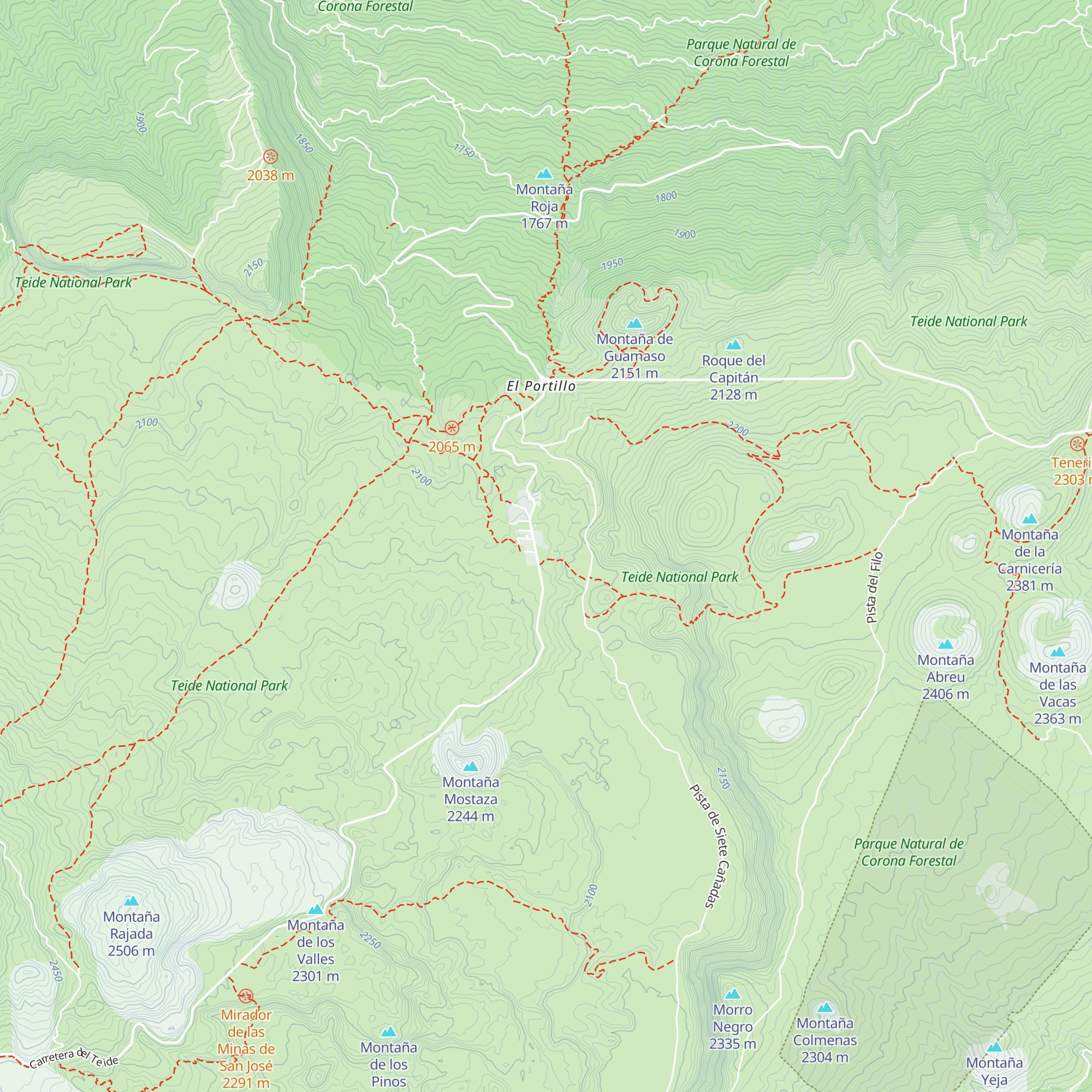 Refugio del Grupo Montañero de Tenerife map
