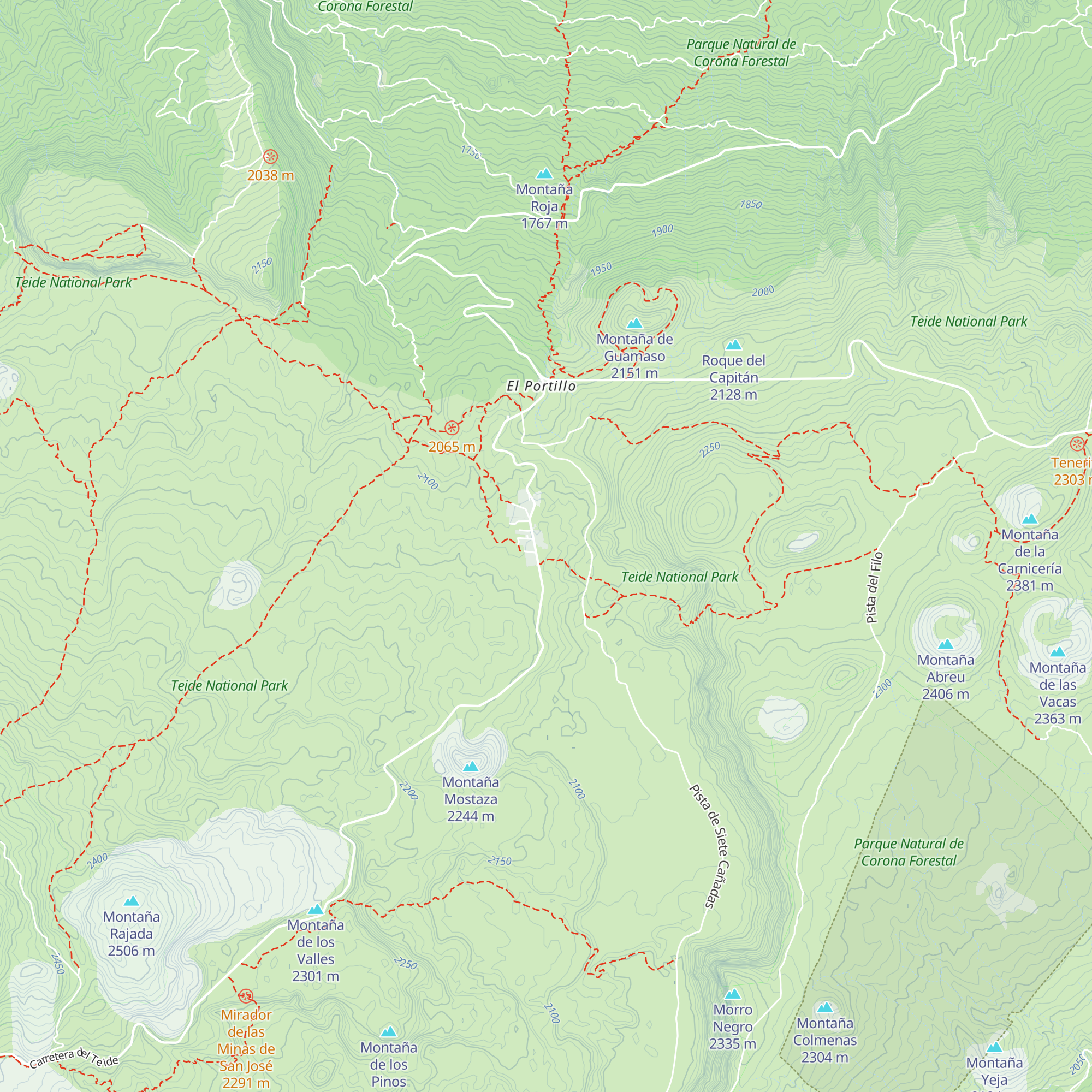 Refugio del Grupo Montañero de Tenerife map
