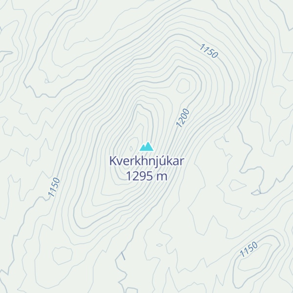 Map of Kverkhnjúkar