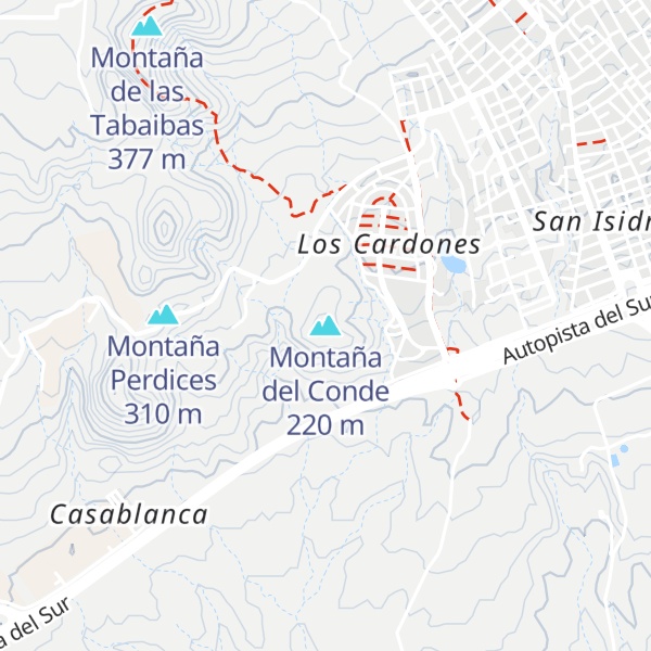 Map of Montaña del Conde
