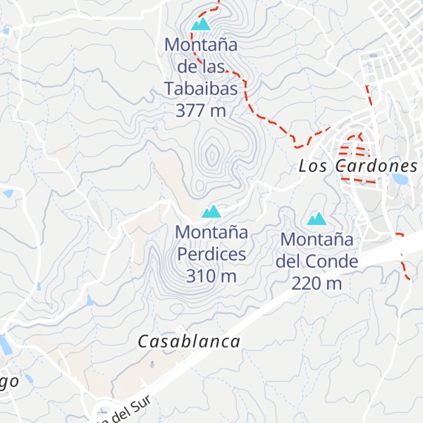 Map of Montaña Perdices