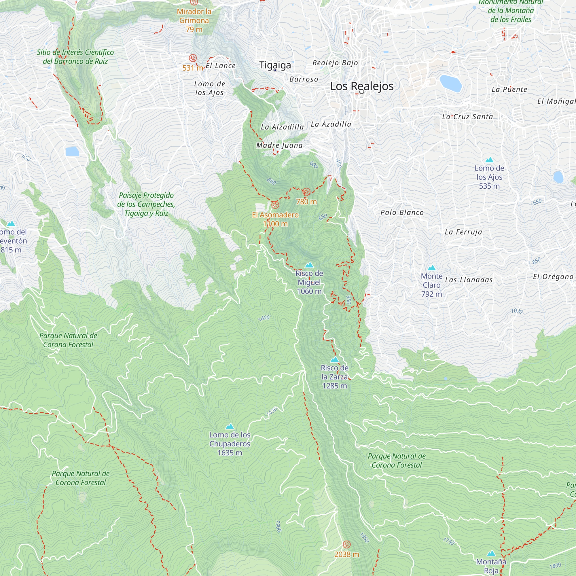 Choza Viera y Clavijo map